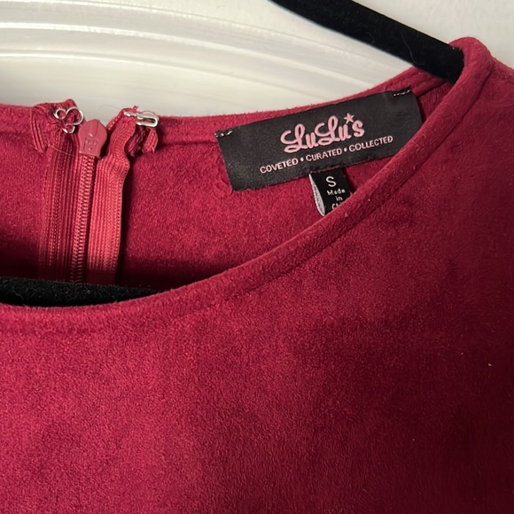 Lulu’s Suede Shift Dress - Picture 2 of 3